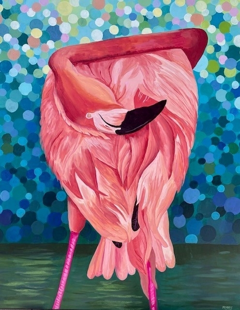 Sleeping Flamingo